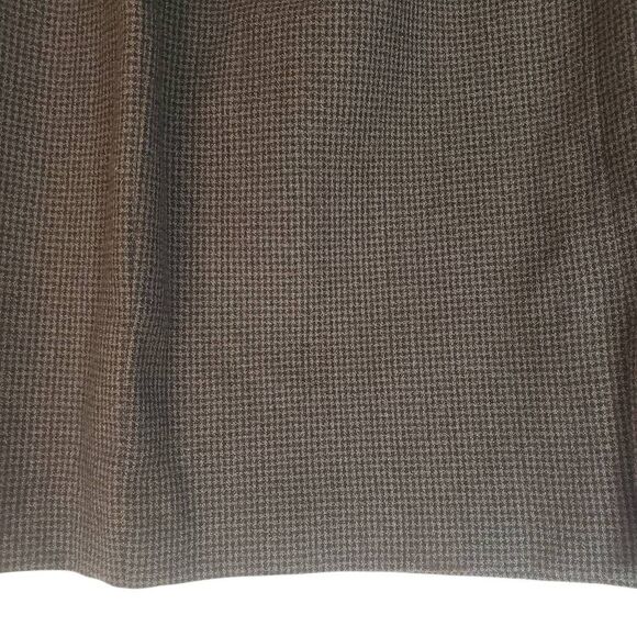 Collectible Gold By Giorgio Sant Angelo Pleated 100% Wool Skirt Brown Size 10 - Picture 6 of 11